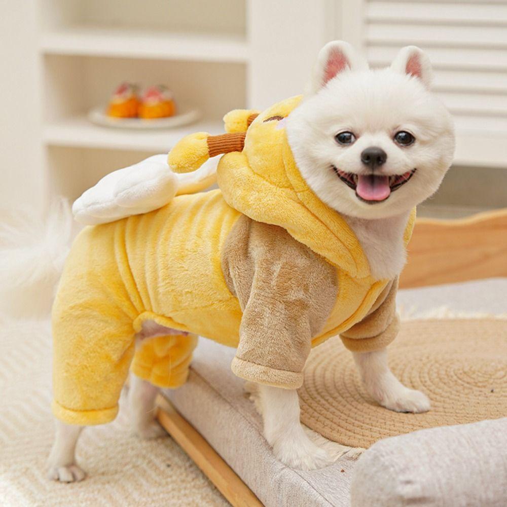 Милая пчелка, одежда для щенков, жилет, утолщенное пальто для плюшевого мишки, модная одежда для домашних собак, товары для питомцев
