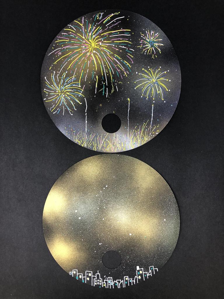 Shape Drawing Diameter 210mm [Round Fan] (30 Pieces)