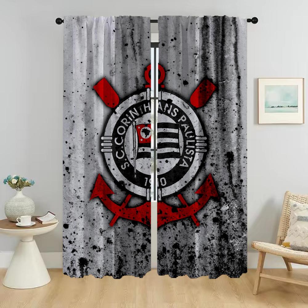 Corinthians Curtains for Living Room Curtain Kitchen Curtains 2 Pieces Tulle for Bedroom Partition Halloween Decoration Shades