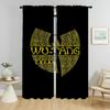 Wu Tang Clans Halloween Decoration Curtains for Living Room Curtain Home Interior Curtains 2 Pieces Shades Partition Kitchen