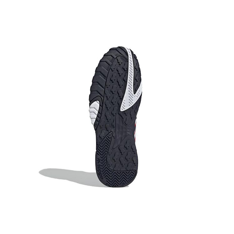 Adidas Оригинальные кожаные кроссовки Originals Streetball для спорта, удобные, с нескользящей подошвой, прочные, средней высоты, повседневные, для образа жизни, мужские, повседневные, сине-красные FY7995