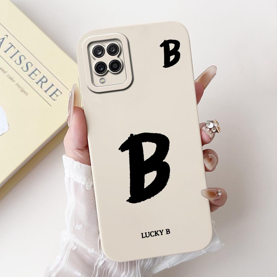 Чехол для Samsung Galaxy A12 M12 F12 для A125F Мягкий силиконовый чехол С рисунком буквы Ударопрочный Fundas для SamsungA12 M 12 Чехол