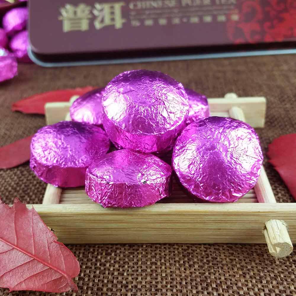 Мини-спелый пуэр с листьями лотоса 2021/2022 года, Юньнань Пуэр, подарочная упаковка Шу Пуэр, 75 г