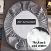 Bed Sheet Mattress Pad Protector Cover Breathable Noiseless Quilting Process Thicken Solid Color Modern Style No Pillowcase