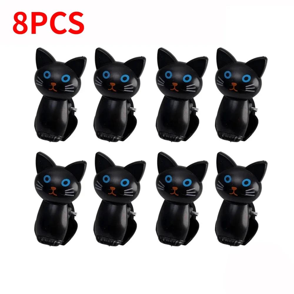 16/2 шт. мультяшные зажимы для еды для кошек, пластиковые зажимы для закусок, хлеба, прищепки для белья, зажим для хранения в домашнем офисе