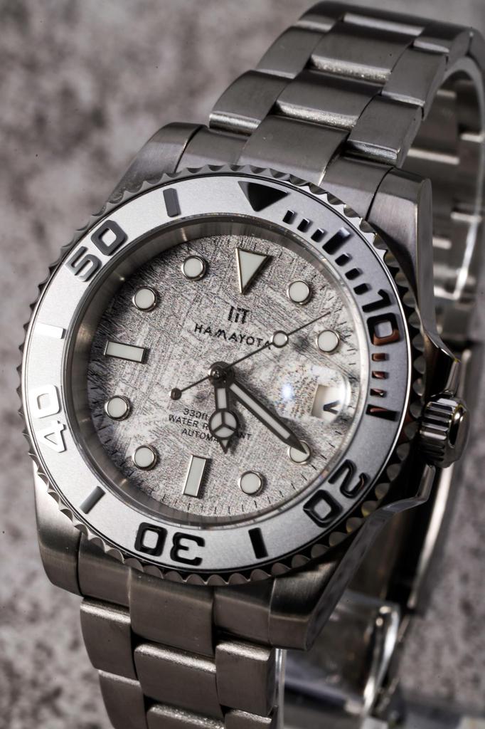HAMAYOTA Яхта Muoninalsta Часы с метеоритным циферблатом и японским автоматическим механизмом Мужские