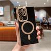 Роскошный магнитный чехол для телефона с беспроводной зарядкой для Samsung S21 S22 S23 Ultra Plus Magsafe, бампер, противоударный мягкий чехол