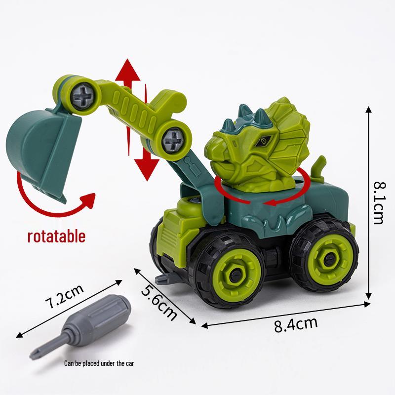 Топперы для торта Строительная техника: Экскаватор, Бульдозер, Вставки для дорожных блоков, Фигурки для дня рождения мальчика