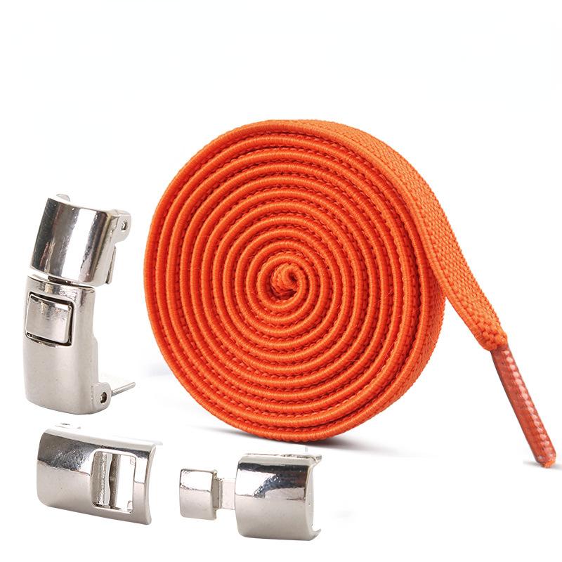 Новые шнурки для обуви без завязок, эластичные шнурки с замком для детей и взрослых, быстрые ленивые шнурки с металлическим замком, шнурки для обуви