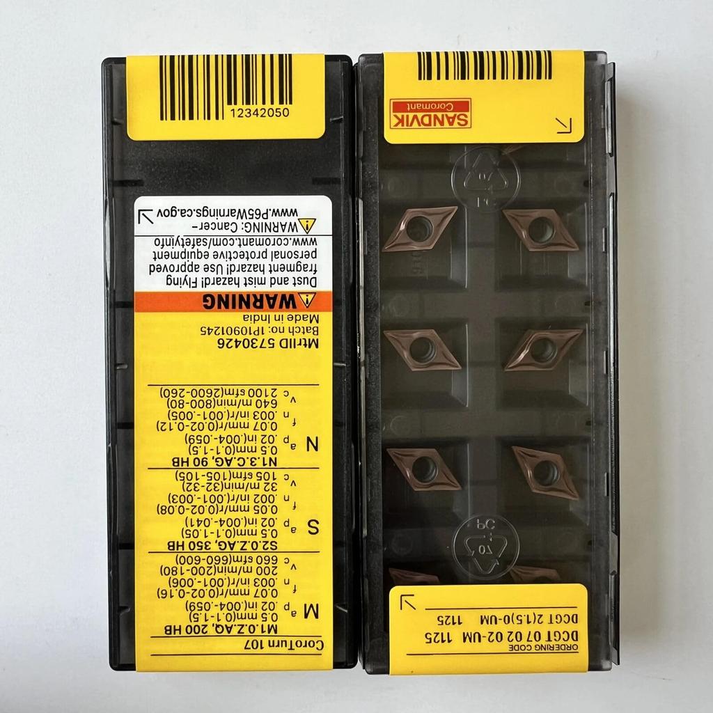 Original Sandvik / DCGT070202-UM 1125 /CNC Lathe Carbide Blade Tool 10 Pcs