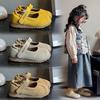 Korean Version of Children's Matte Shoes 2025 Spring and Autumn Girls Single Shoes Shallow Mouth Girls Princess Shoes Soft Sole Baby Classmate Tide