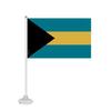 Drapeau - Bahamas - Mini Drapeau Ventouse - 20 X 30 Cm - Polyester - Impression Recto/Verso