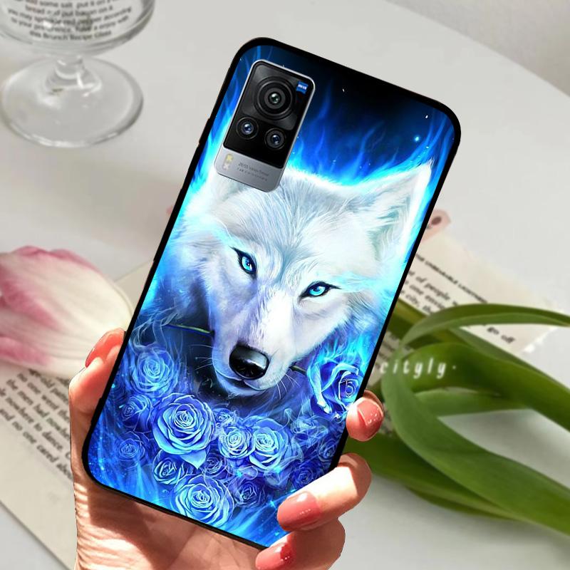 Чехол для VIVO X60 Pro 5G V2046 V2047A Мультяшный Милый Матовый Силиконовый ТПУ Мягкий Чехол для Телефона Для Vivo X60 X 60 Ударопрочный Coque Бампер