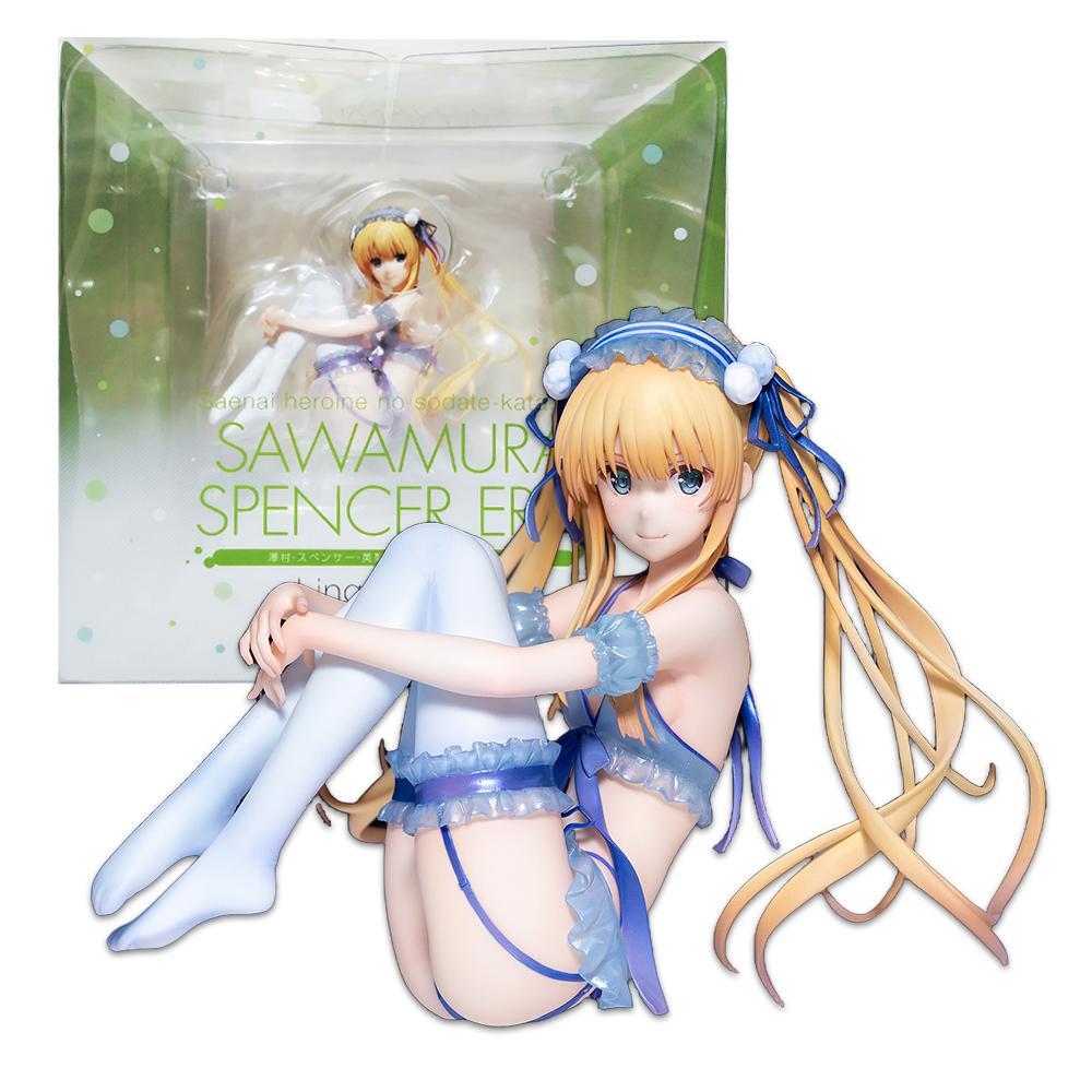13 см Аниме Saenai Heroine no Sodatekata - Савамура Спенсер Эрири Фигурка 1/7 Lingerie ver Модель Игрушка Кукла Фигурка Действия ПВХ