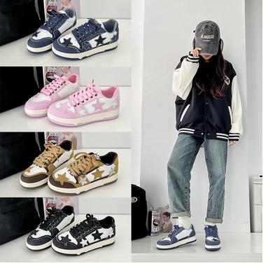2024 Новый бренд Женские повседневные кроссовки Модные звезды Бег Спортивная обувь Женские теннисные туфли Панк Хип-хоп Скейтборд Обувь tenis
