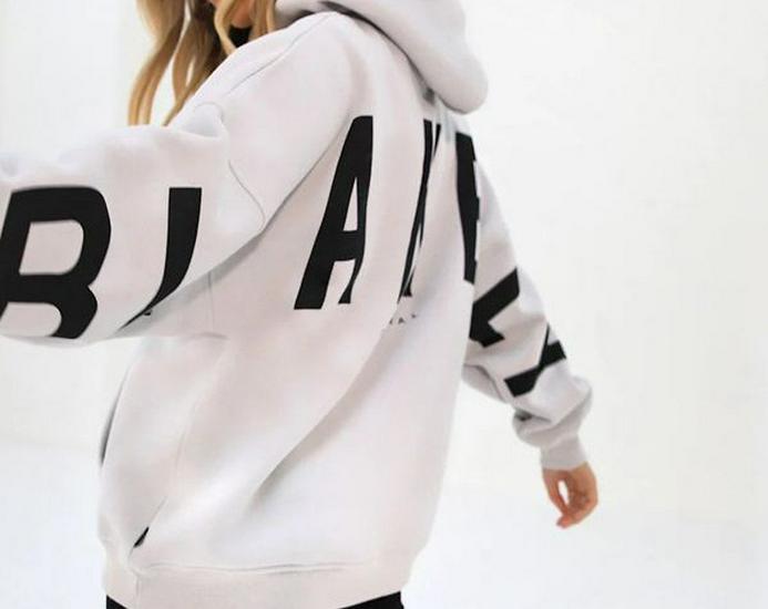 2025 Europe Cross TK Plus Unisex Velvet Cotton Hoodie - Versatile Autumn, Large Letter Print