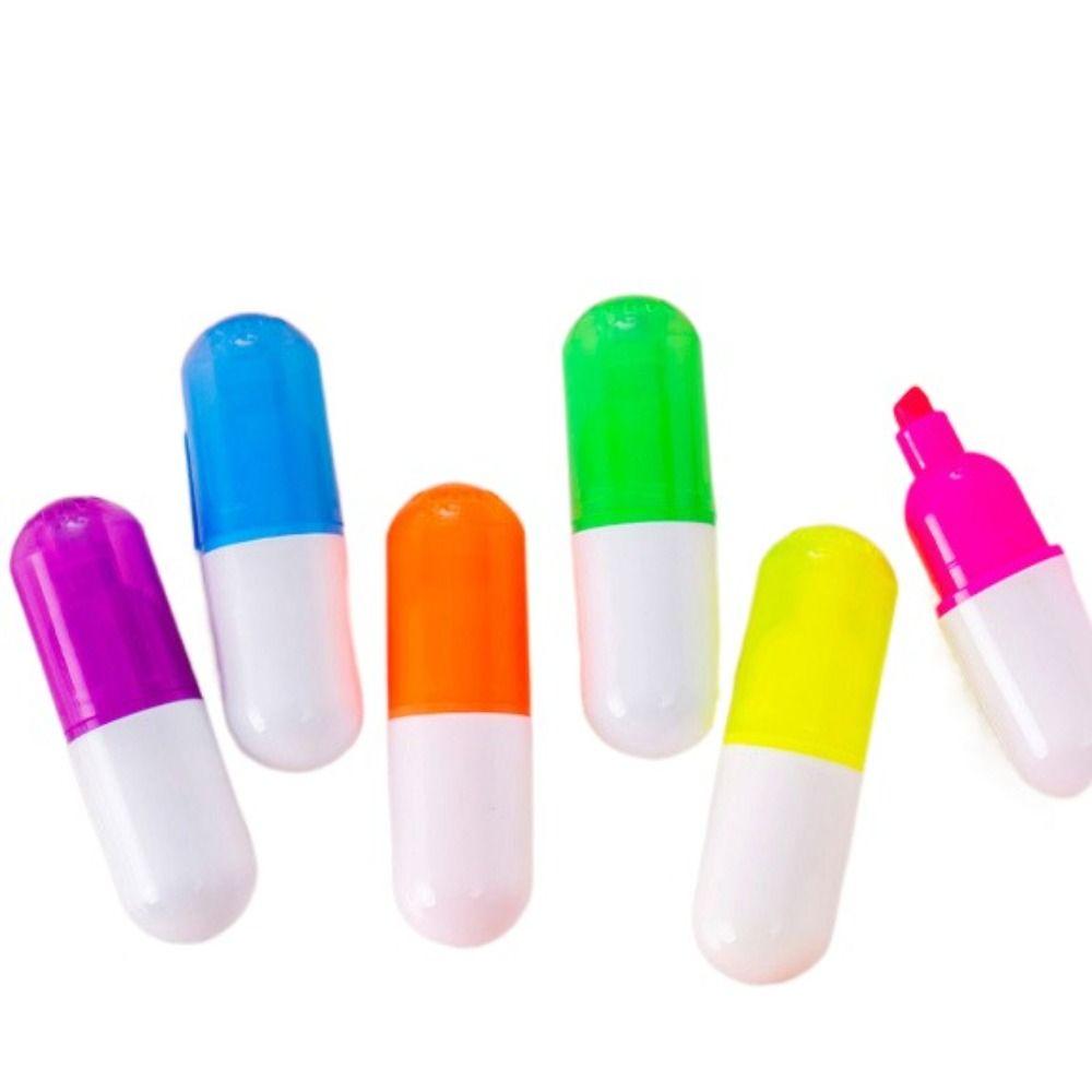 Creative Highlighters Mini Student Stationery New Fluorescent Pen Student