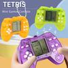 Handle-Shaped Mini Game Console Bead Chain Pendant, Handheld Digital Puzzle Square Game Toy