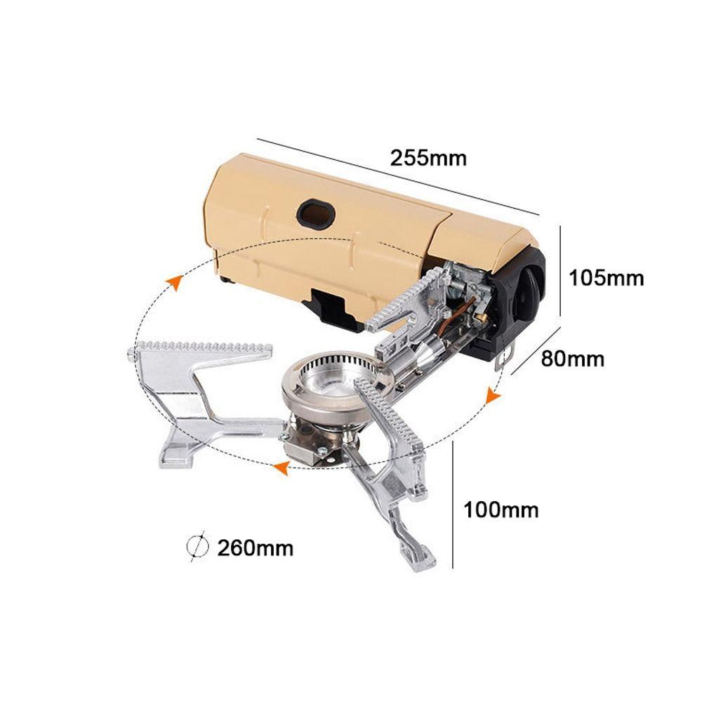 Lightweight Folding Camp Stove Khaki Camping Stove Butane Outdoor Camping Stoves Travel