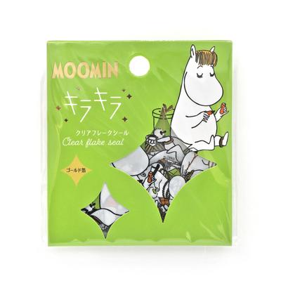 World Craft Moomin Блестящие хлопья Золото Сноркмейден Наклейки, Фольга, MOKFS-104