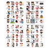 80pcs Cute Unlucky Emoji Stickers for Journals, DIY, Phones, and Laptops
