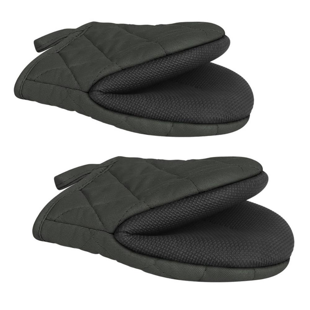 Противоожоговые рукавицы для выпечки, термостойкие, для барбекю, мягкие, короткие, для духовки, микроволновки