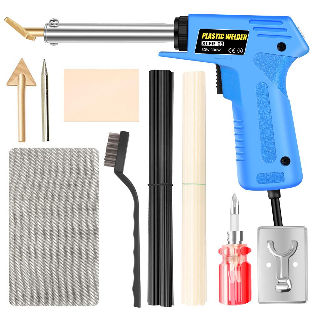 Электрический паяльник двойной мощности 110 В/220 В 30 Вт-100 Вт с европейской вилкой, регулируемый внутренний/внешний быстрый нагрев, детали сварочного инструмента