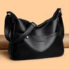 Middle-aged Mother's Women's Bag Shoulder Bag 2025 New Fashion PU Soft Leather Shoulder Bag Simple Messenger Bag Practical