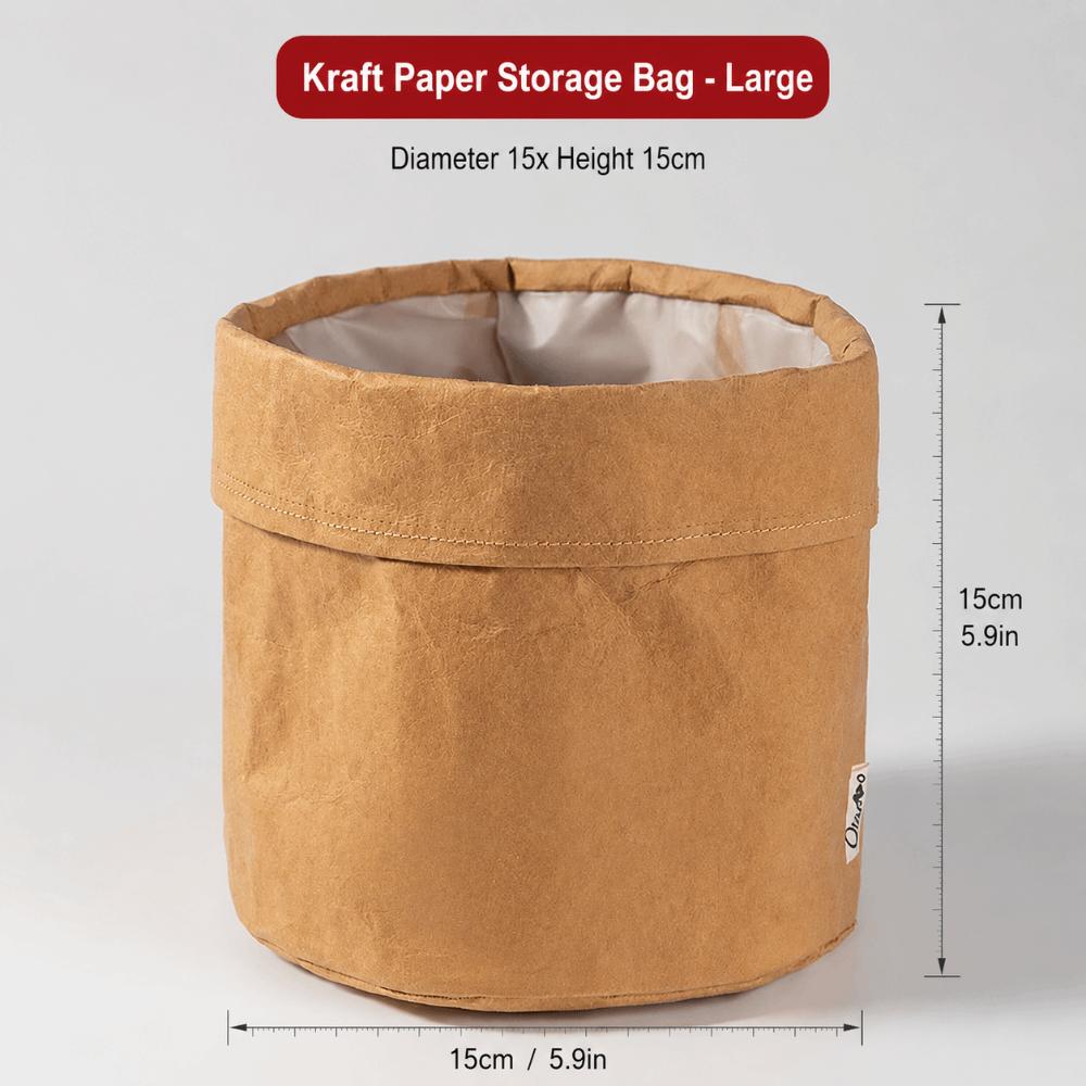 1pc Thickened Paper Storage Bag Reusable Packaging Bag Simple Flower Pot Home