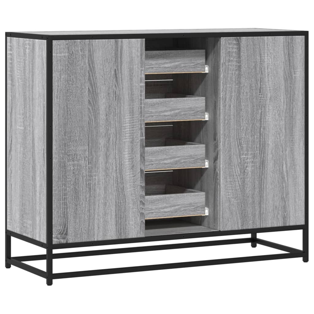 Sideboard Gray Sonoma 92x35x76 cm Particleboard