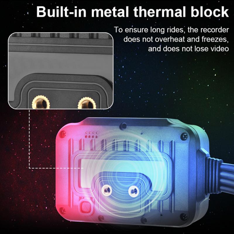 WIFI Мотоциклетный видеорегистратор DVR Двойная 1080P передняя и задняя водонепроницаемая камера для мотоцикла Поддержка воспроизведения видеозаписей Регистратор