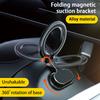 Car Phone Holder Magnetic Foldable 360 Degree Rotation Adjustable Angle Non-slip Universal Dashboard Car Steering Wheel Ring Phone Bracket Stand