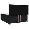 Box Spring Bed with Mattress Black 200 x 200 cm Fabric