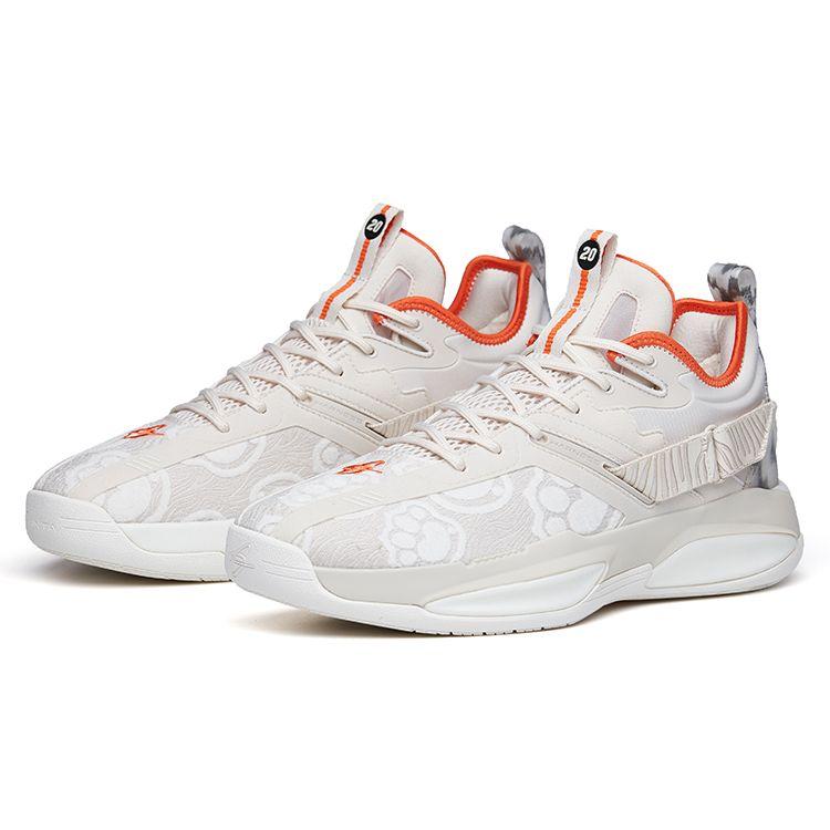 Anta GH3 Hayward CNY Cushioning Non-Slip Durable Low-Top Basketball Shoes Men Basketball Shoes Off-White 112211103-8