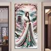 Large Size Mosaic DIY Full Diamond Painting Kits Art Beautiful Japanese Geisha Embroidery Cross Stitch Rhinestones
