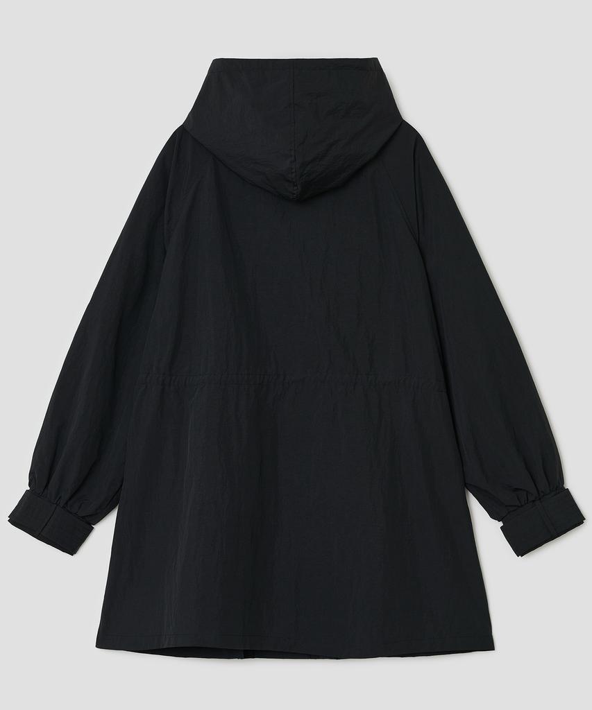 TYPESERVICE Shirred Hood Jacket [Black]