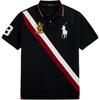 Polo Big Pony Pattern Ribbed Short Sleeve Polo Shirt Men Tops MNPOKNI1N823720-001