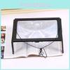 Foldable Portable A4 Rectangular 3x Reading Magnifying Glass With Led Light For Elderly Reading Gift