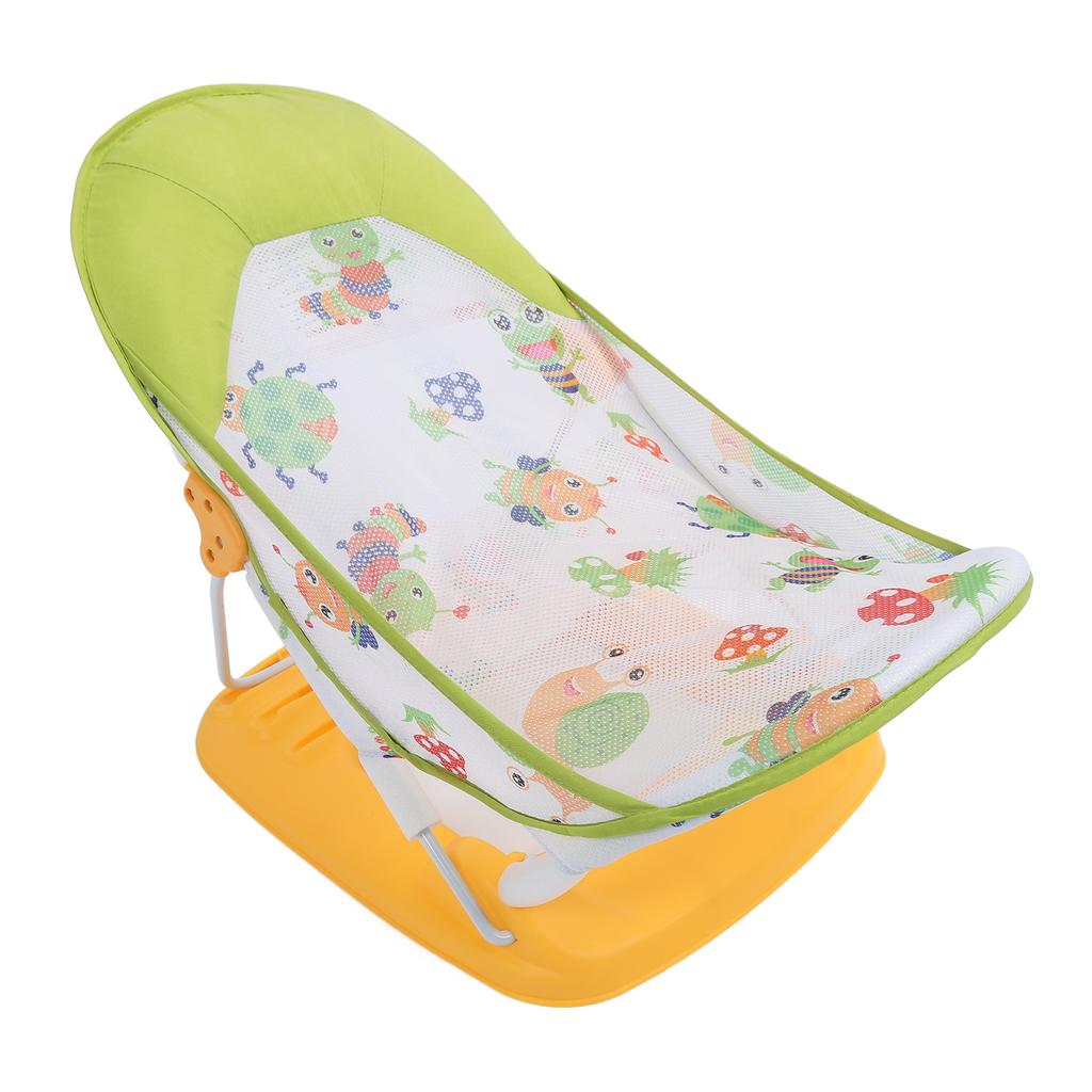 Folding Baby Bath Chair Slip Resistant Ergonomic Baby Bather With 3 Adjustable Height for Bathtub