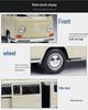Volkswagen 1972 T2 Автобус Фургон 1:24 Модель из сплава Игрушка