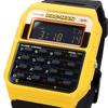 Casio Digital Watch with Collaboration Model Biomass Resin Yellow X Overseas Model 8-Digit Calculator, PAC-MAN CA-53WPC-1B, Band, Unisex, Black,