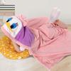 Children's Coral Fleece Hooded Bathrobe - Summer Baby Towel and Cloak for Swimming