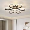 Modern LED Ceiling Light 30CM June Flowers Black And White For Bedroom Living Room Restaurant Hotel Interior Lighting Fixtures