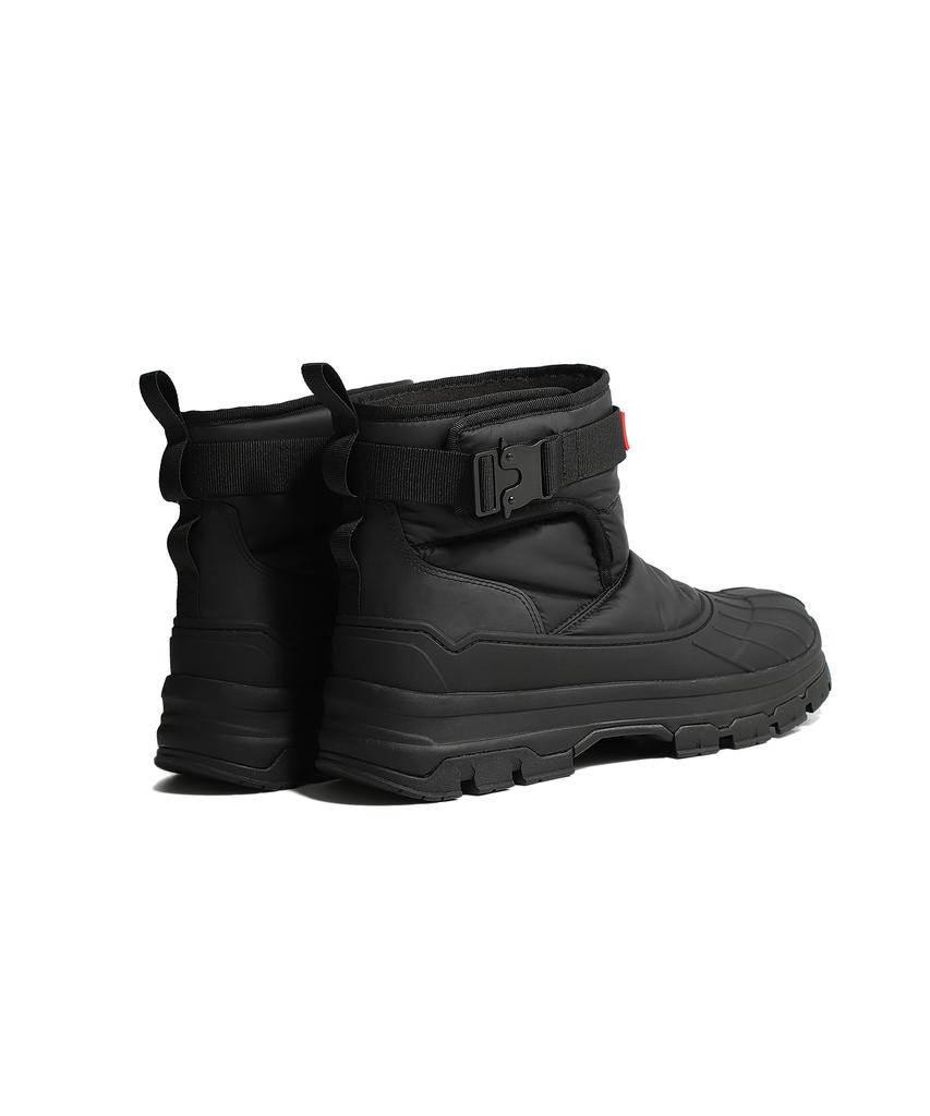 Hunter [Unisex] Intrepid Buckle Short Snow Boots - Black