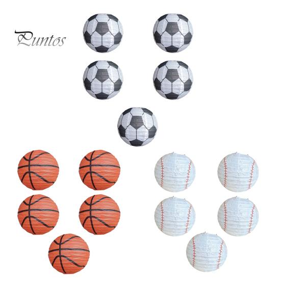 5 шт./компл., шикарные круглые, хорошее качество изготовления, баскетбольные фонарики, украшения, поддельные футбольные фонарики, подвески, домашний декор, вещи