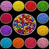 200 Pcs 6mm Solid Color Frosted Acrylic Beads Bracelet Jewelry Making DIY Findings