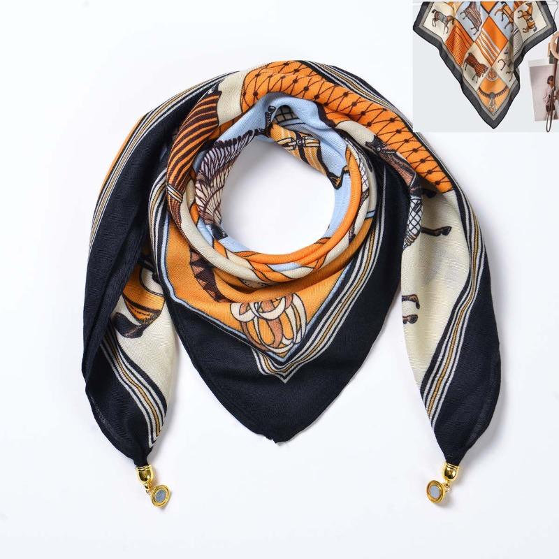 Hot-selling Women's Autumn and Winter Warm Magnetic Triangle Neck Protection Scarf Four Seasons Versatile Velvet Decorative Scarf