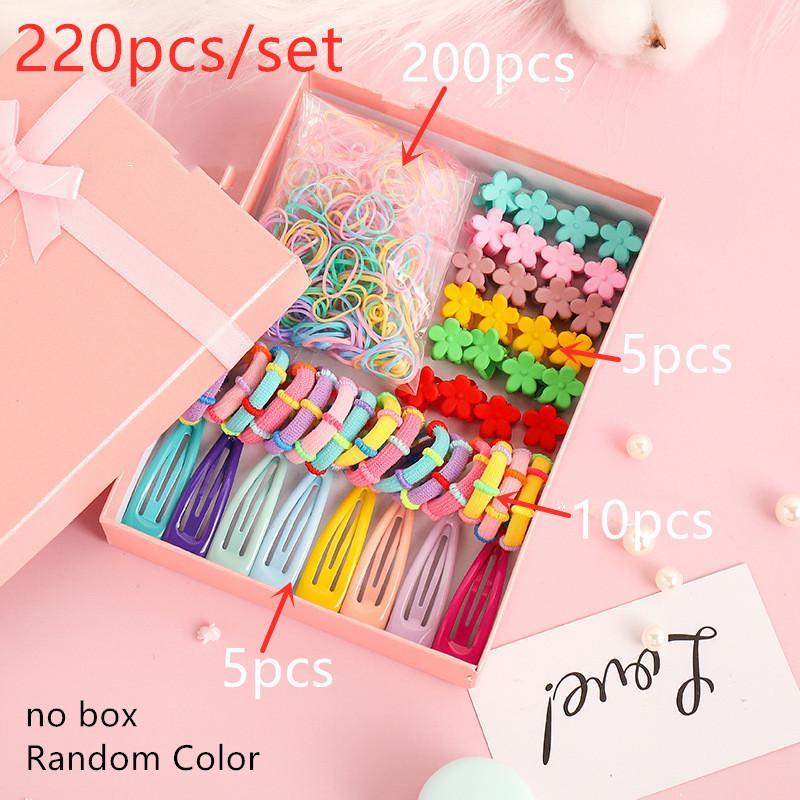 Набор аксессуаров для волос, резинка для хвоста, держатель для волос, когти, заколки для волос, головные уборы, милые детские дети