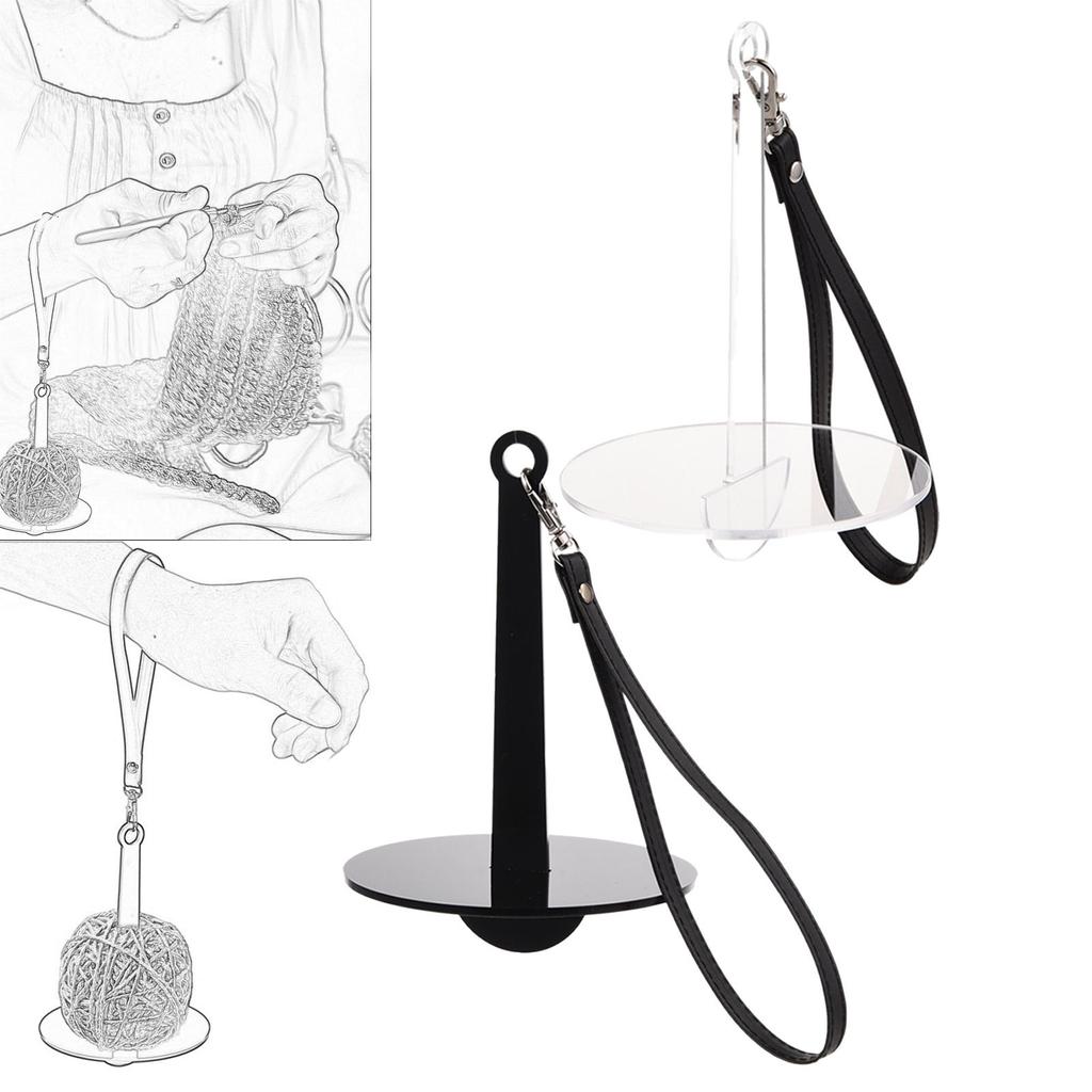 Портативный держатель пряжи для запястья, многоразовый, предотвращает спутывание пряжи и ее смещение, самодельный съемный диспенсер для запястья