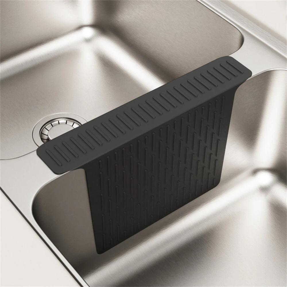 Термостойкий разделитель для раковины Защитный коврик Силиконовый коврик-седло для раковины Подставка для сушки посуды Столешница
